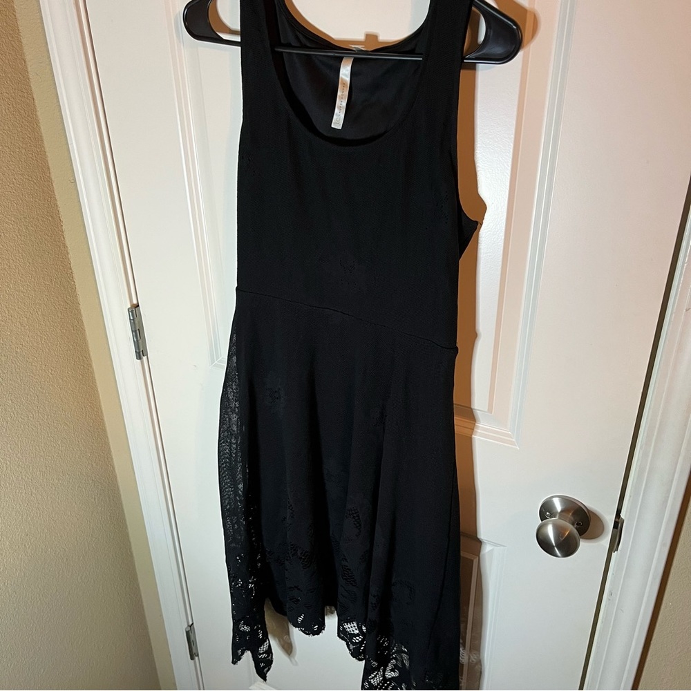 LC by Lauren Conrad Black Lace Tank Dress